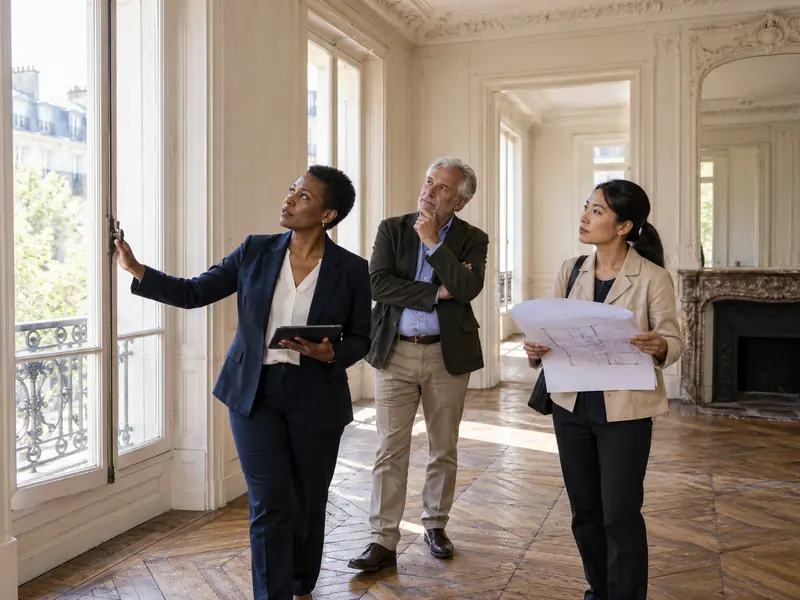 Visite d'un appartement de caractère