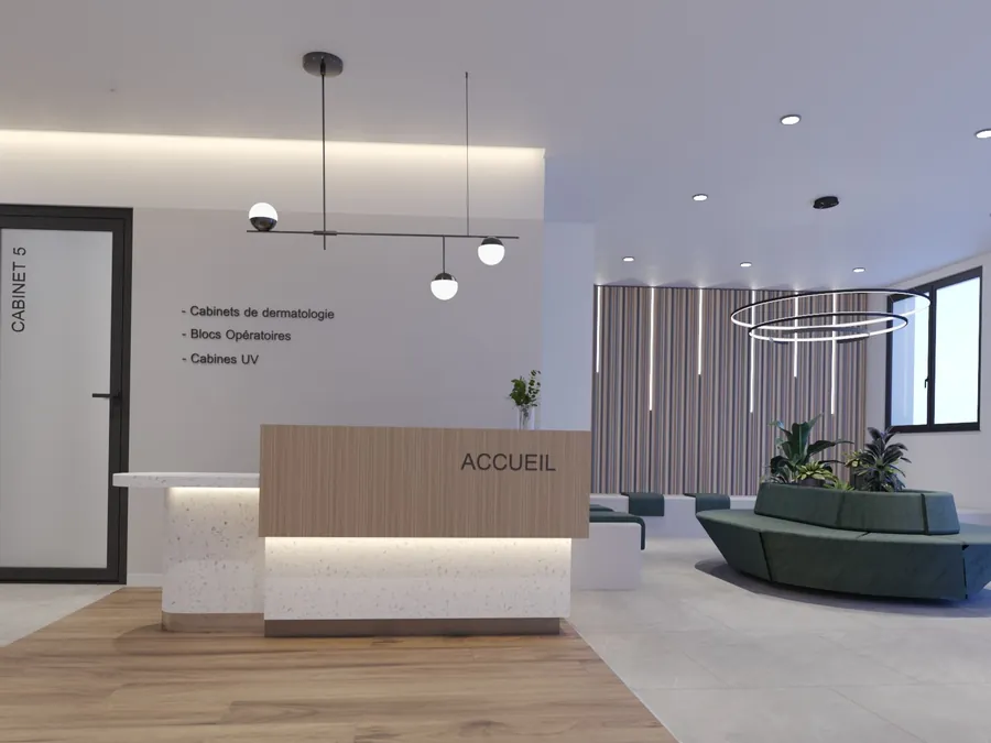 Accueil d'un centre médical à Mandelieu